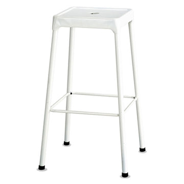 Safco® Bar-height Steel Stool, Backless, Supports Up To 250 Lb, 29" Seat Height, Silver freeshipping - TVN Wholesale